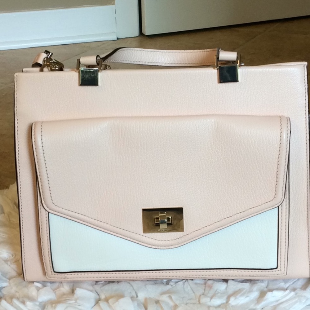 Kate spade pale pink/white shoulder purse